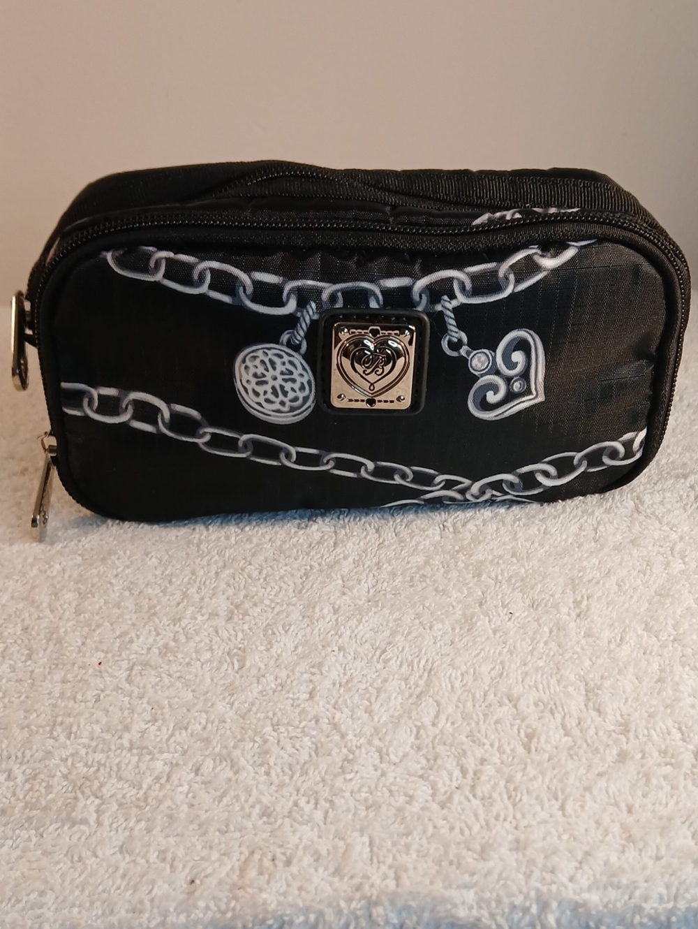 Brighton Pack-It Pouch "Links of Love" Black& White Print